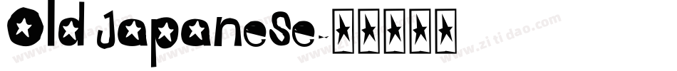 Old Japanese字体转换